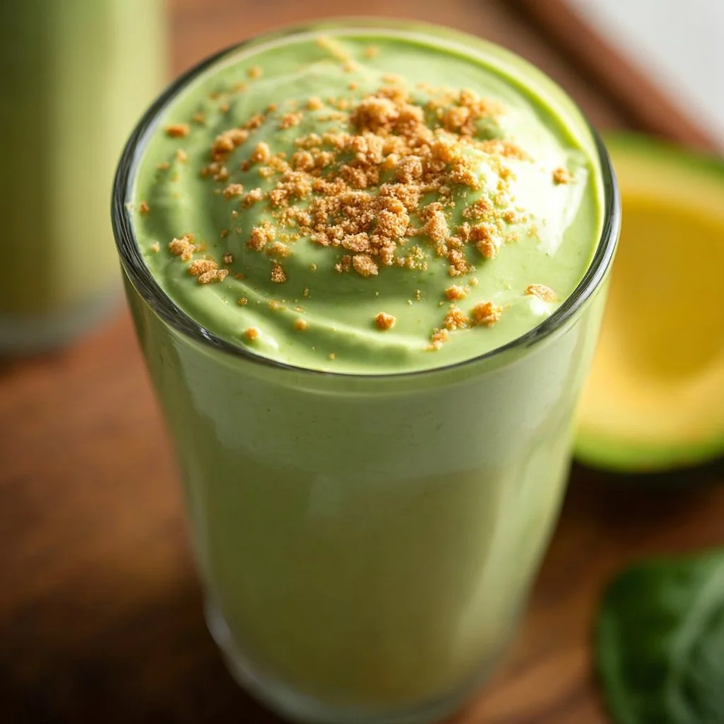 Creamy Avocado Spinach Smoothie