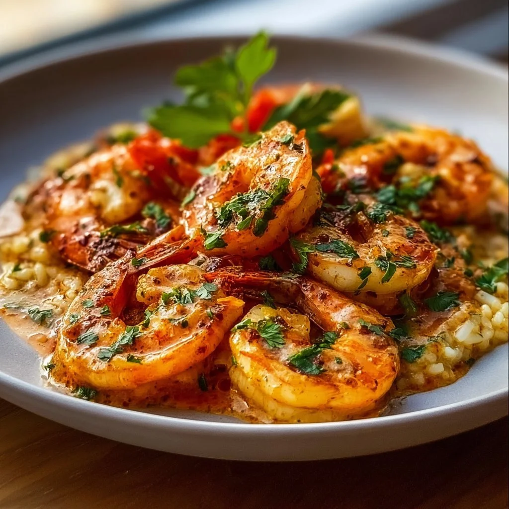 Creamy Garlic-Paprika Shrimp