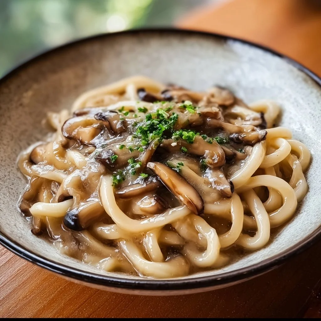 Creamy Mushroom Udon