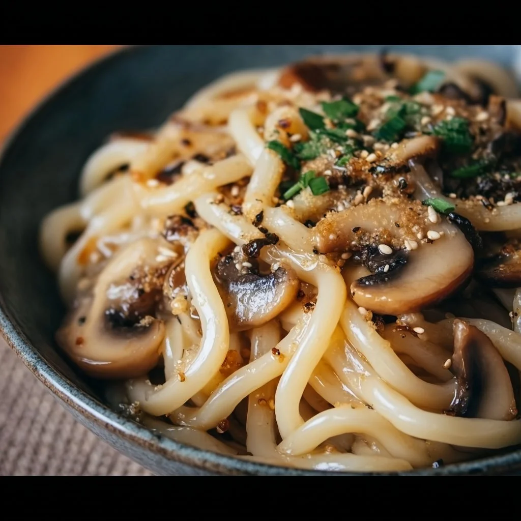Creamy Mushroom Udon