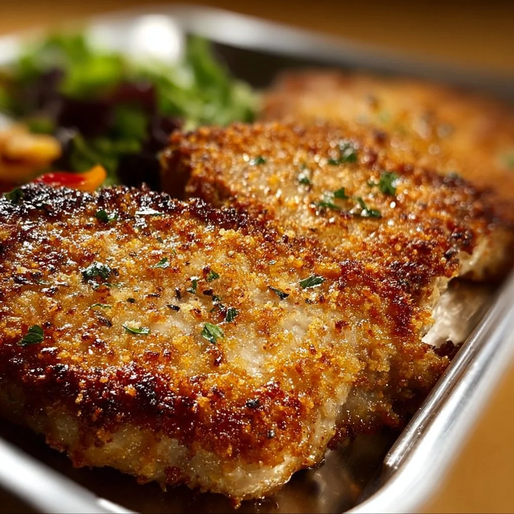 Crispy Baked Parmesan Pork Chops