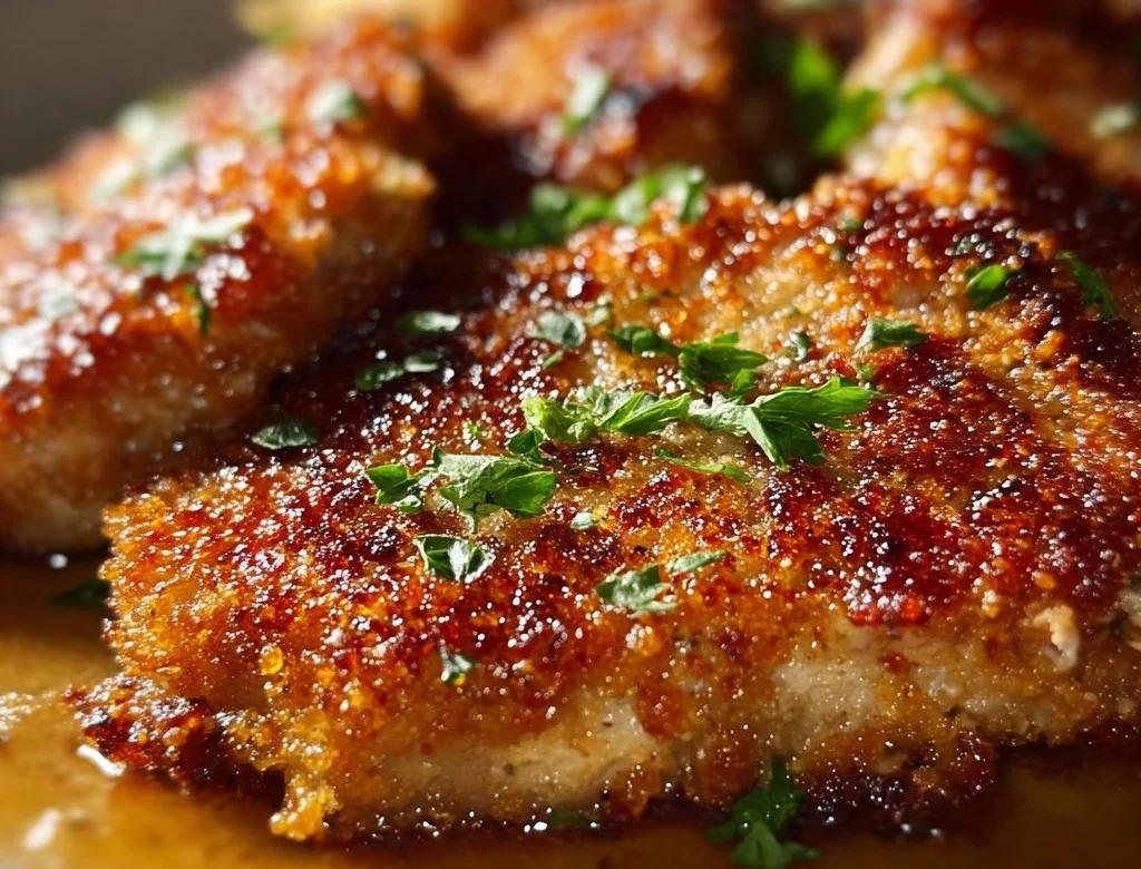 Crispy Baked Parmesan Pork Chops