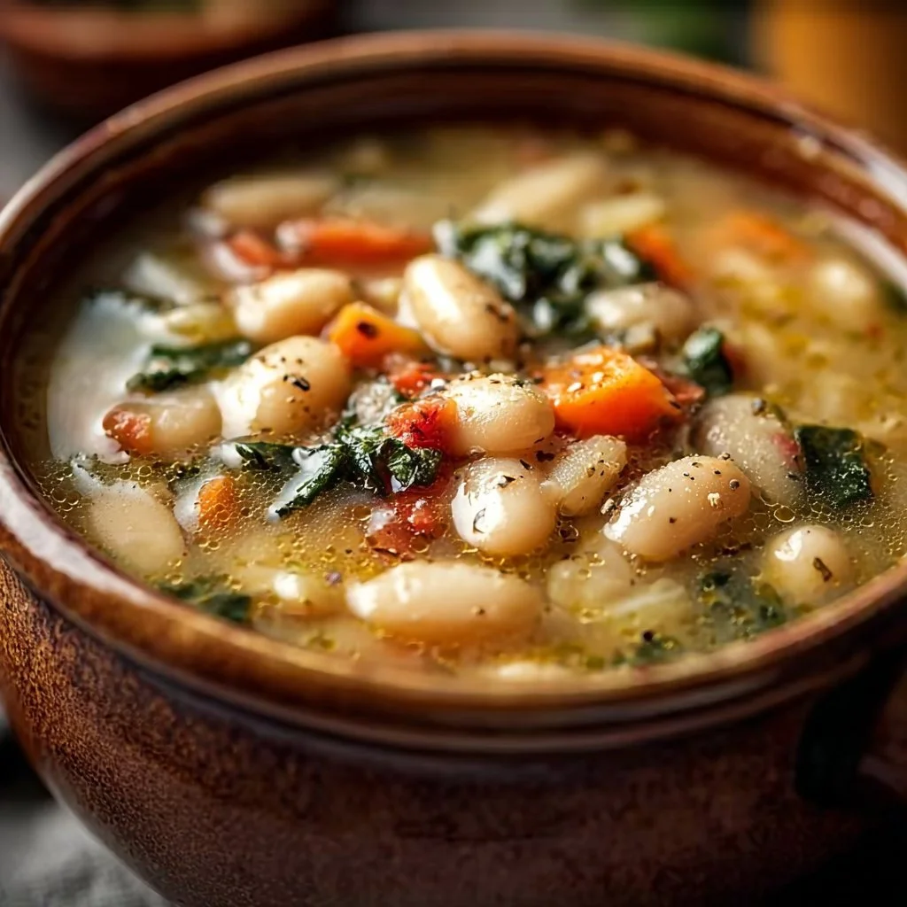 Easy Tuscan White Bean Soup