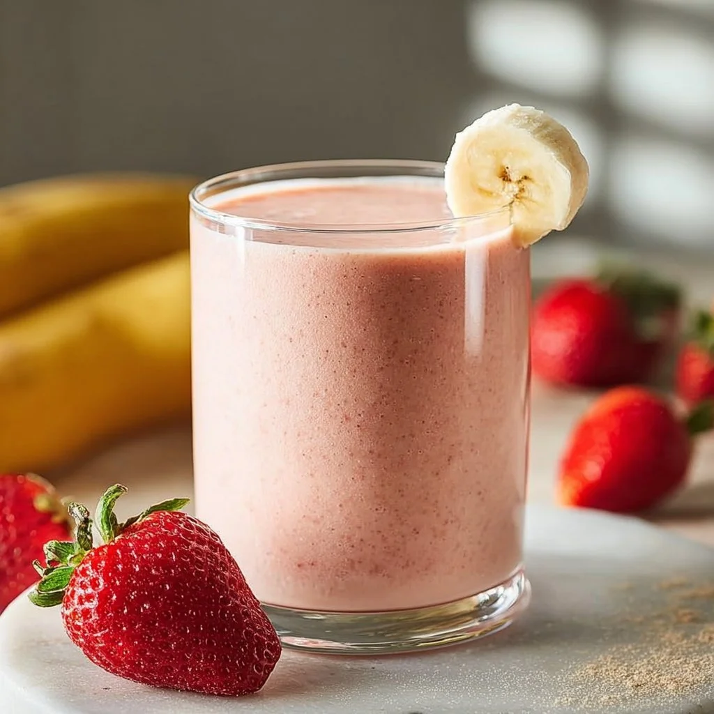 Energizing Strawberry Banana Protein Smoothie Recipe