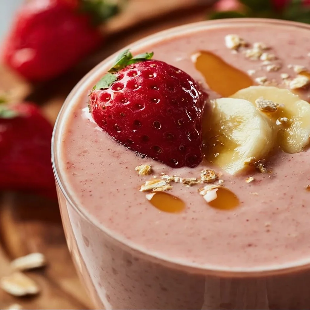 Energizing Strawberry Banana Protein Smoothie Recipe