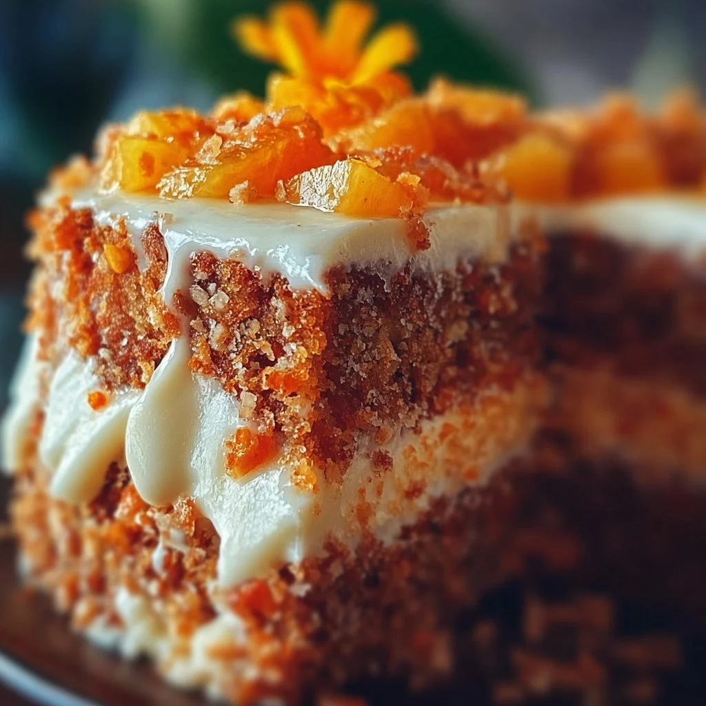 Hawaiian Carrot Pineapple Cake
