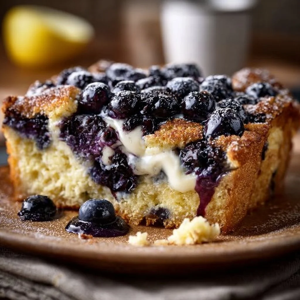 High-Protein Lemon Blueberry Breakfast Bake