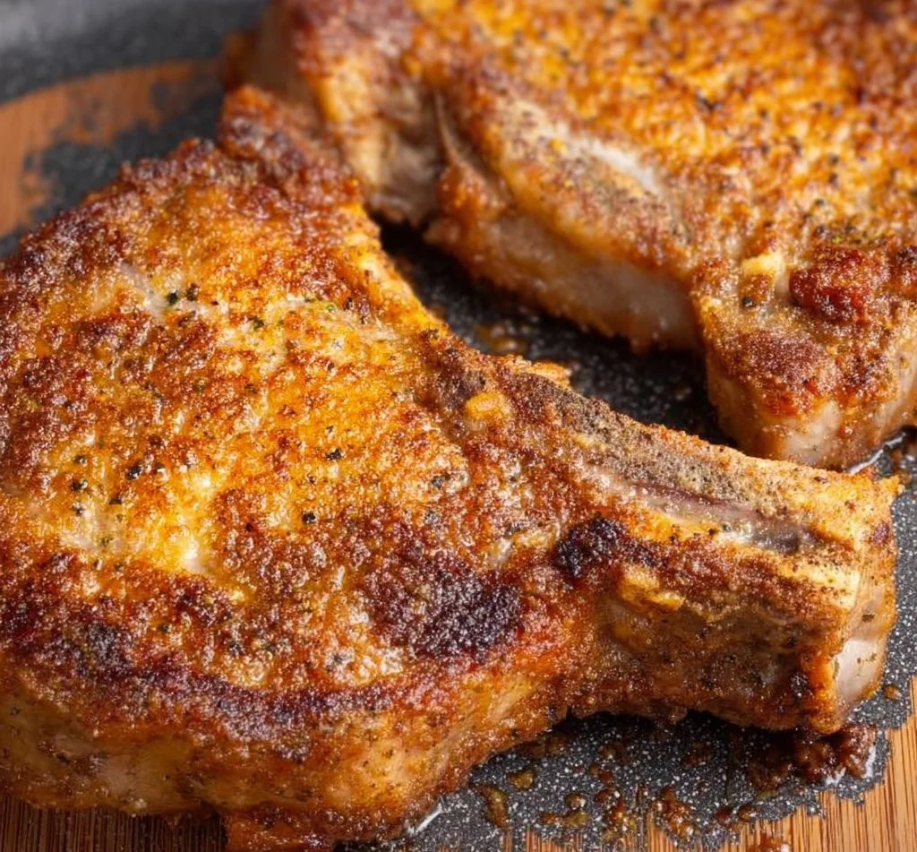 Juicy Air Fryer Pork Chops (Bone-In)