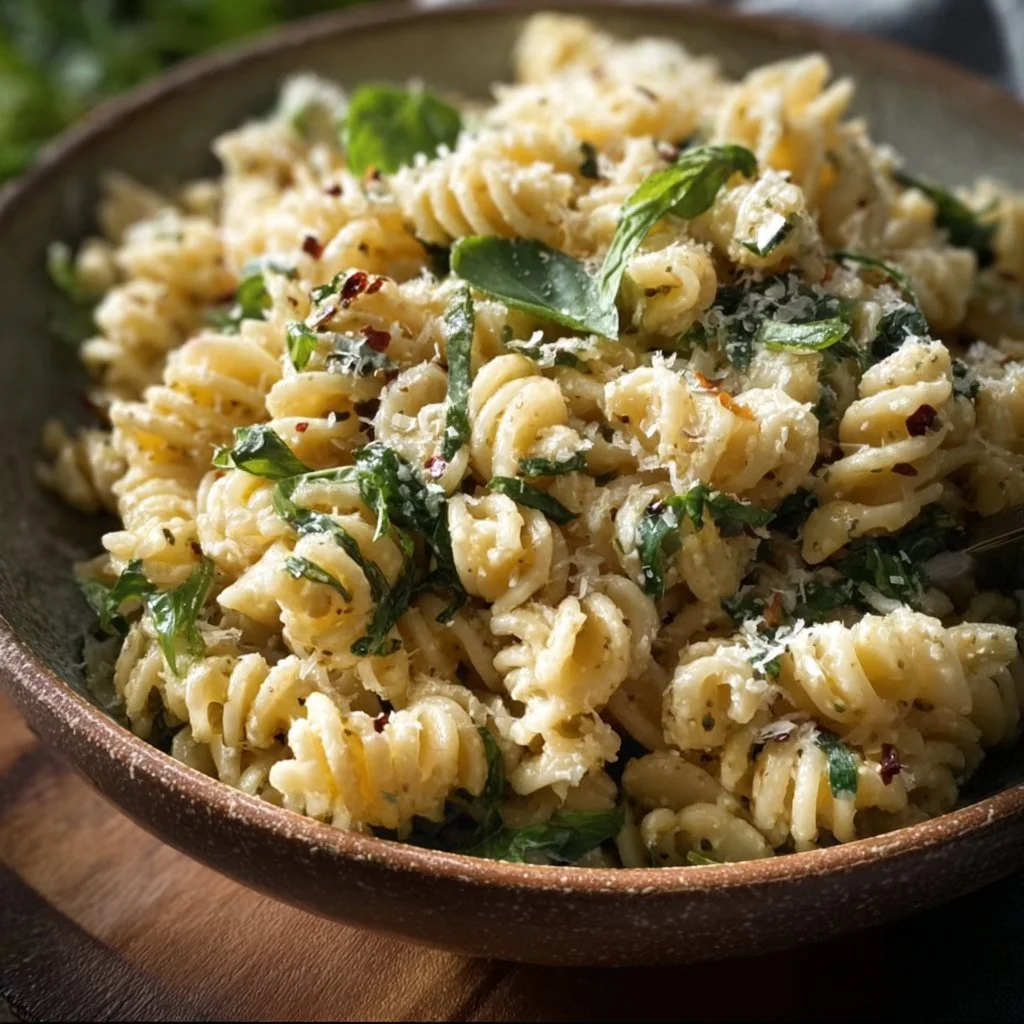 Lemon Basil Parmesan Pasta Salad