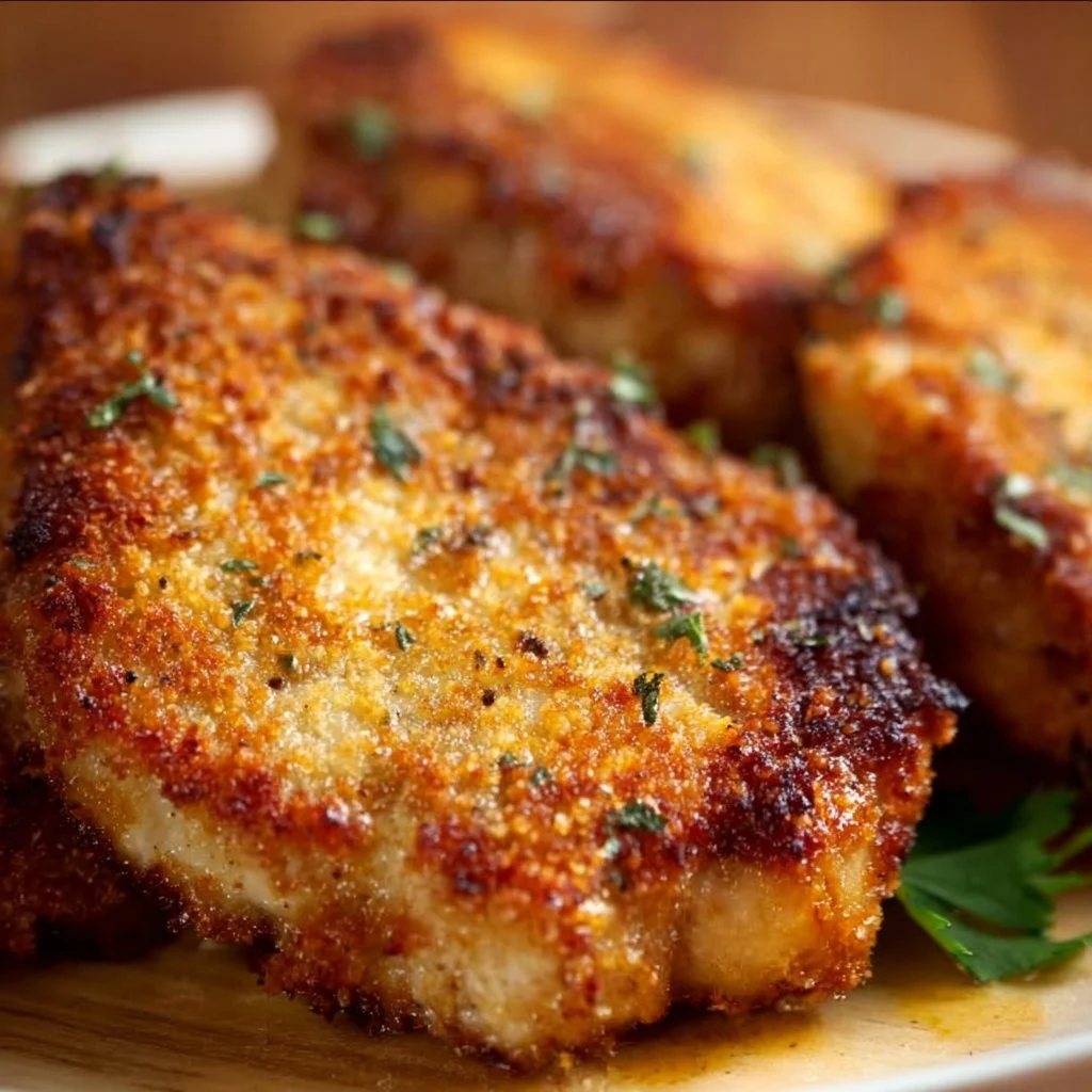Parmesan Crusted Pork Chops