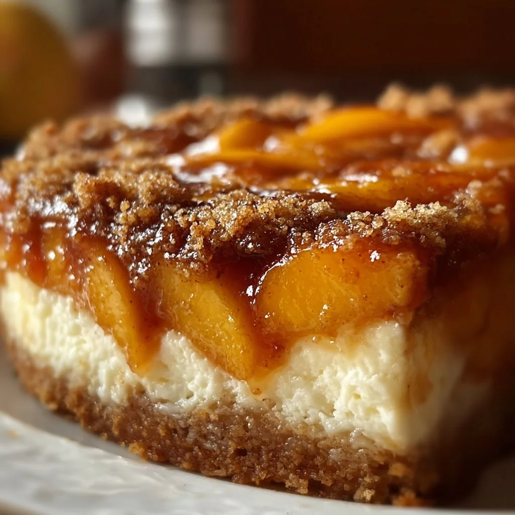 Peach Cobbler Cheesecake