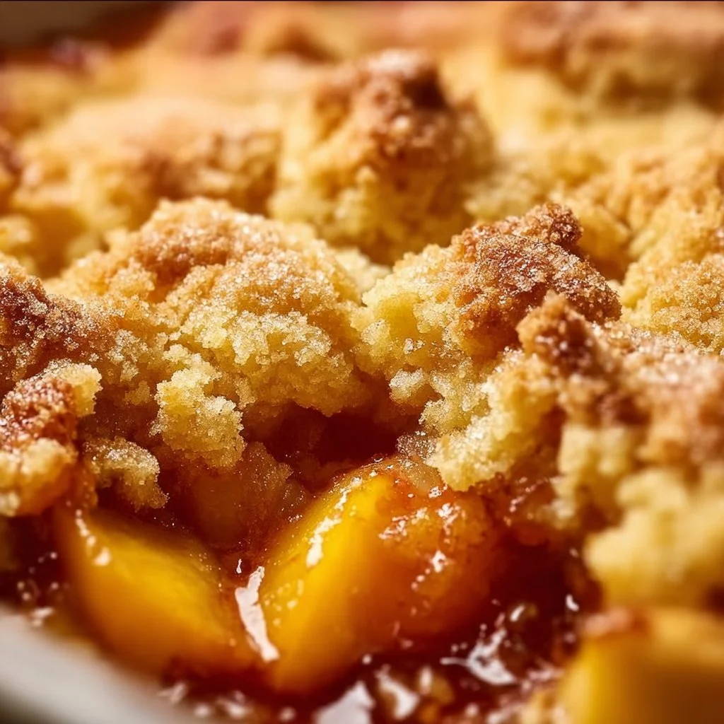 Peach Cobbler with Fresh Peaches
