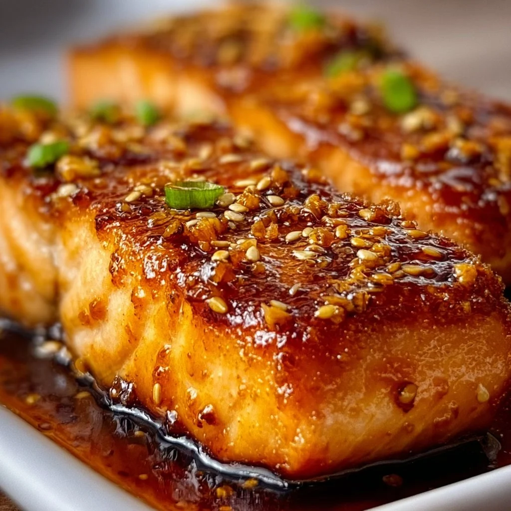 Perfectly Crispy Honey Garlic Salmon