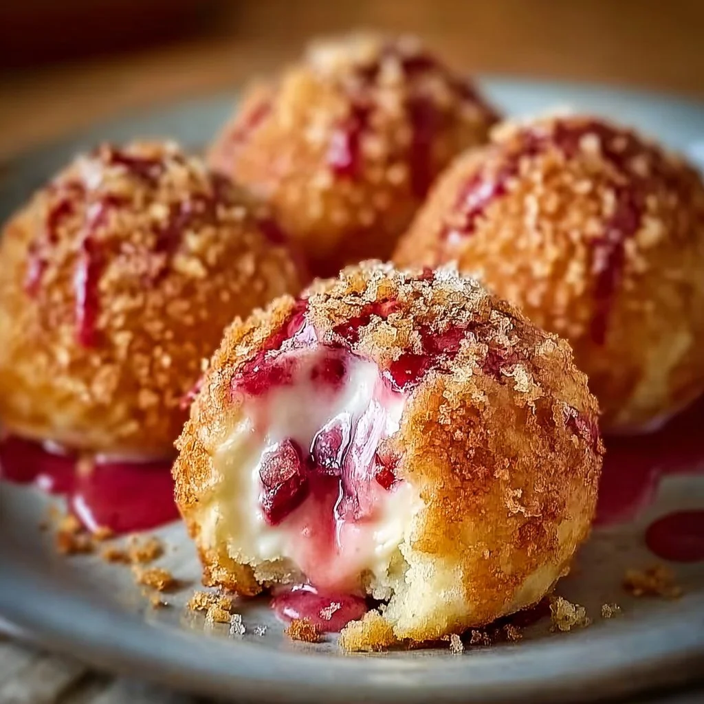 Rhubarb Cheesecake Bombs: A Sweet Spring Delight Awaits