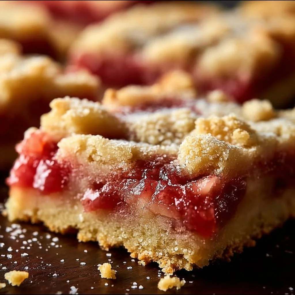 Rhubarb Shortbread Bars