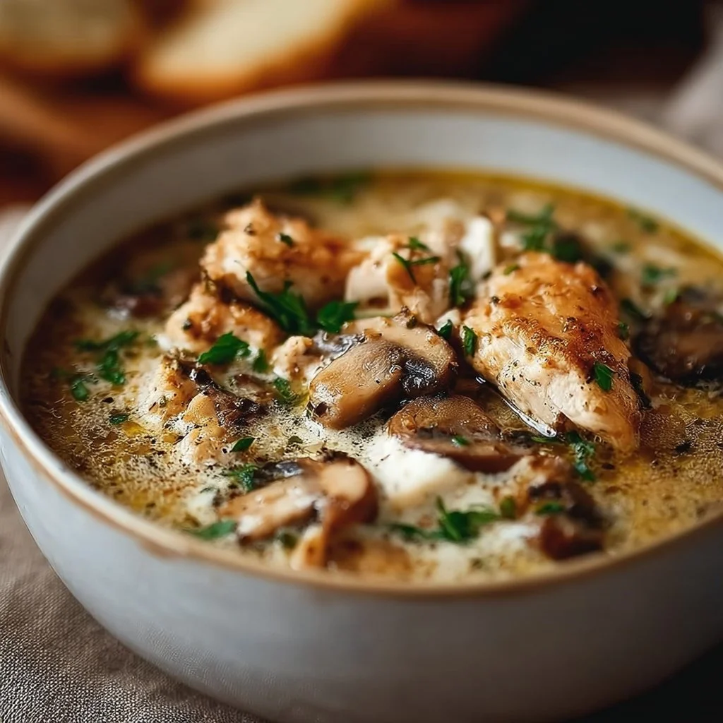 Rotisserie Chicken Mushroom Soup