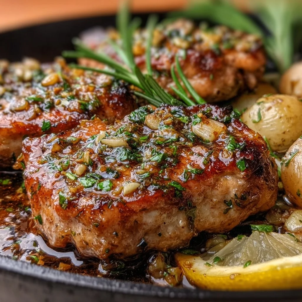 Sheet Pan Lemon Garlic Pork Chops