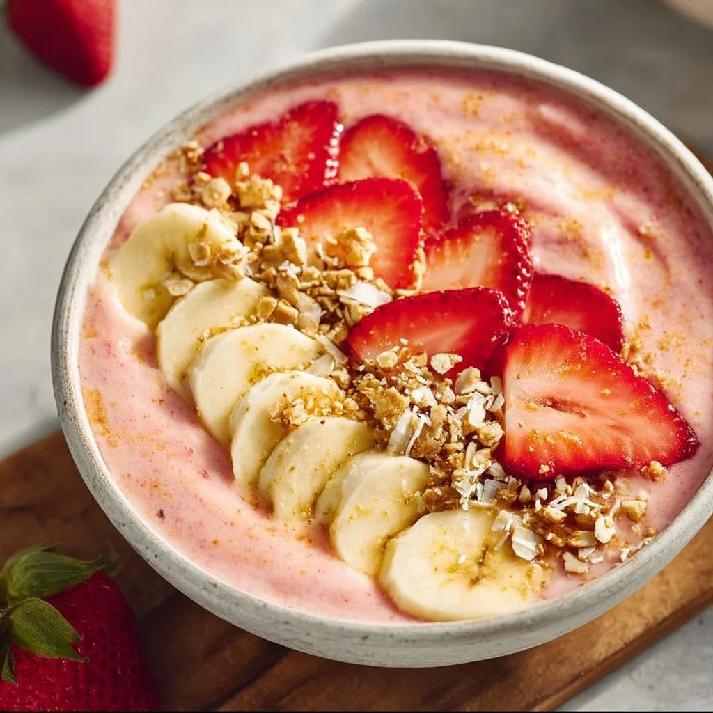 Strawberry Banana Smoothie Bowl