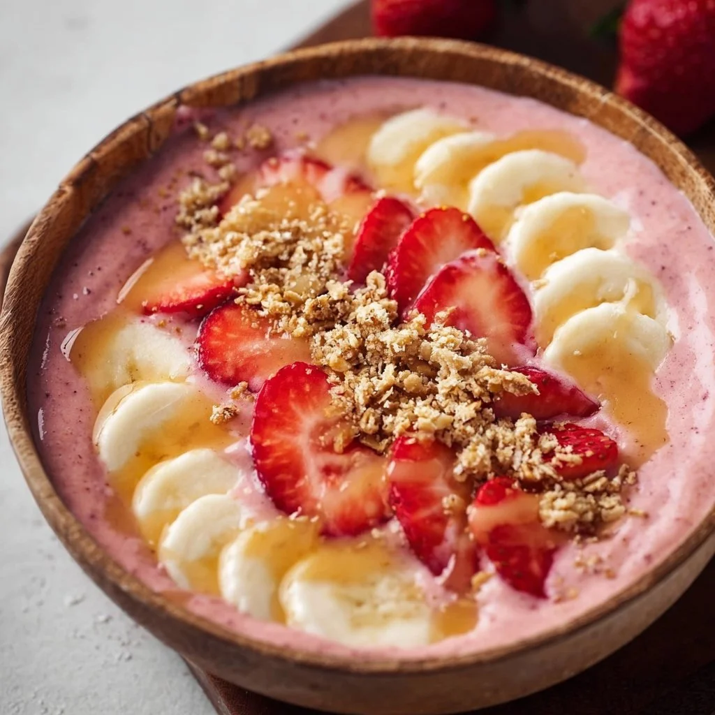 Strawberry Banana Smoothie Bowl