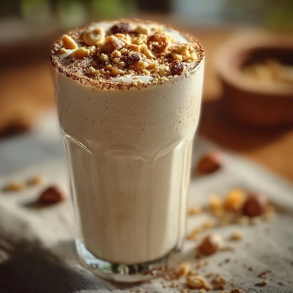 Vanilla Protein Shake with Nuts