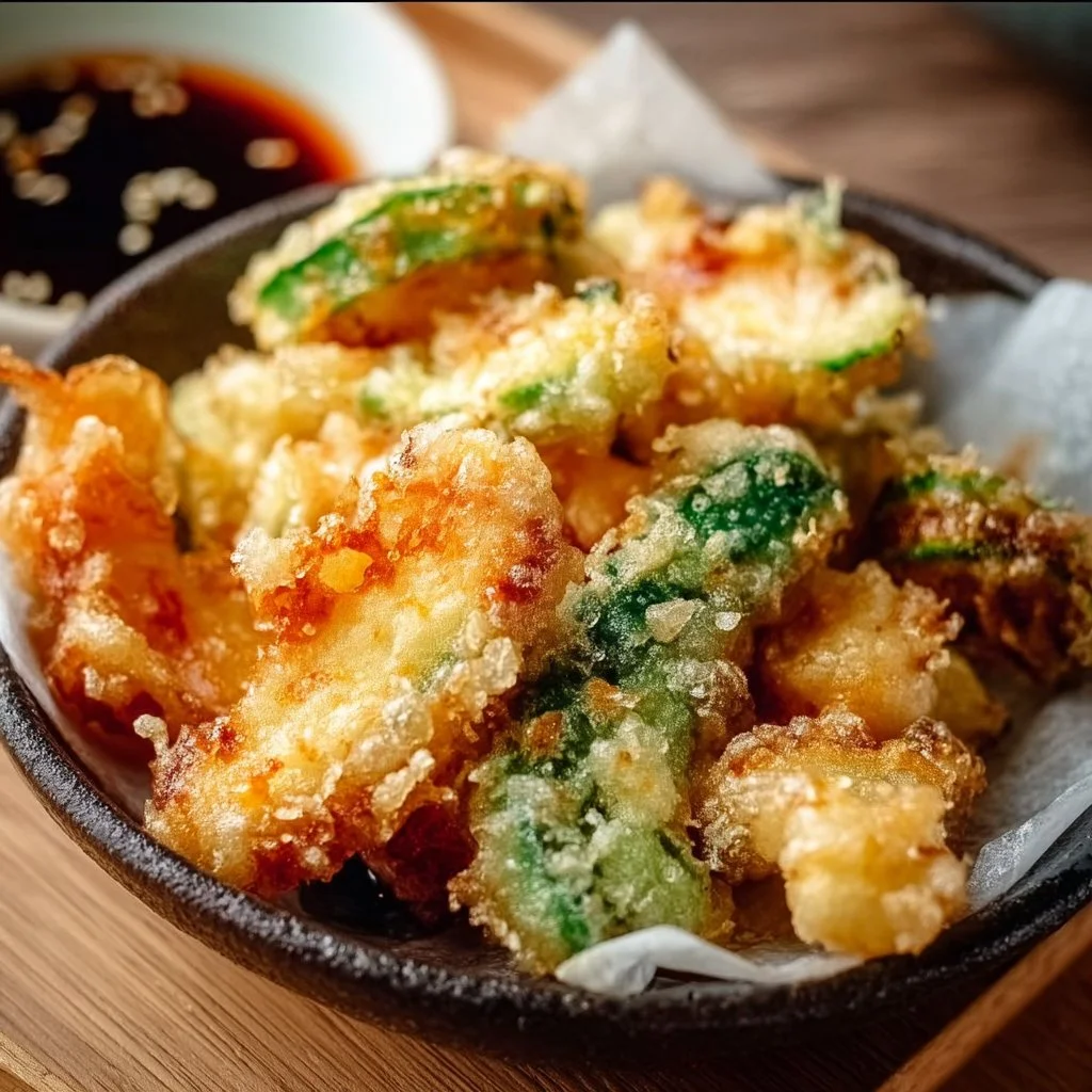 Vegetable Tempura with Ginger Ponzu Sauce