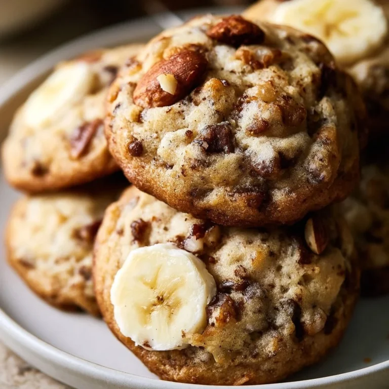 Delicious homemade banana bread cookies on a plate