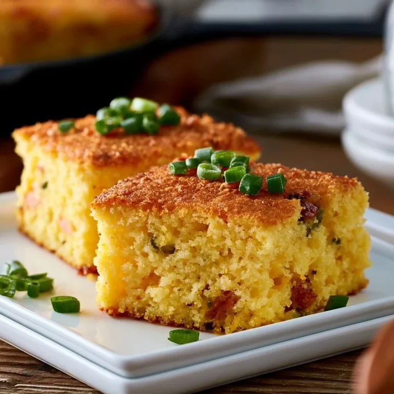 Delicious slice of best Creole cornbread showcasing golden texture and rich flavors.
