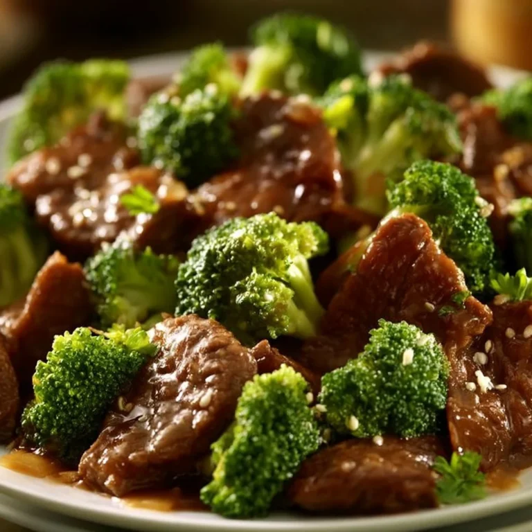 Delicious Broccoli Beef prepared in a crockpot for an easy weeknight meal