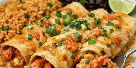 Cajun Crawfish Enchiladas