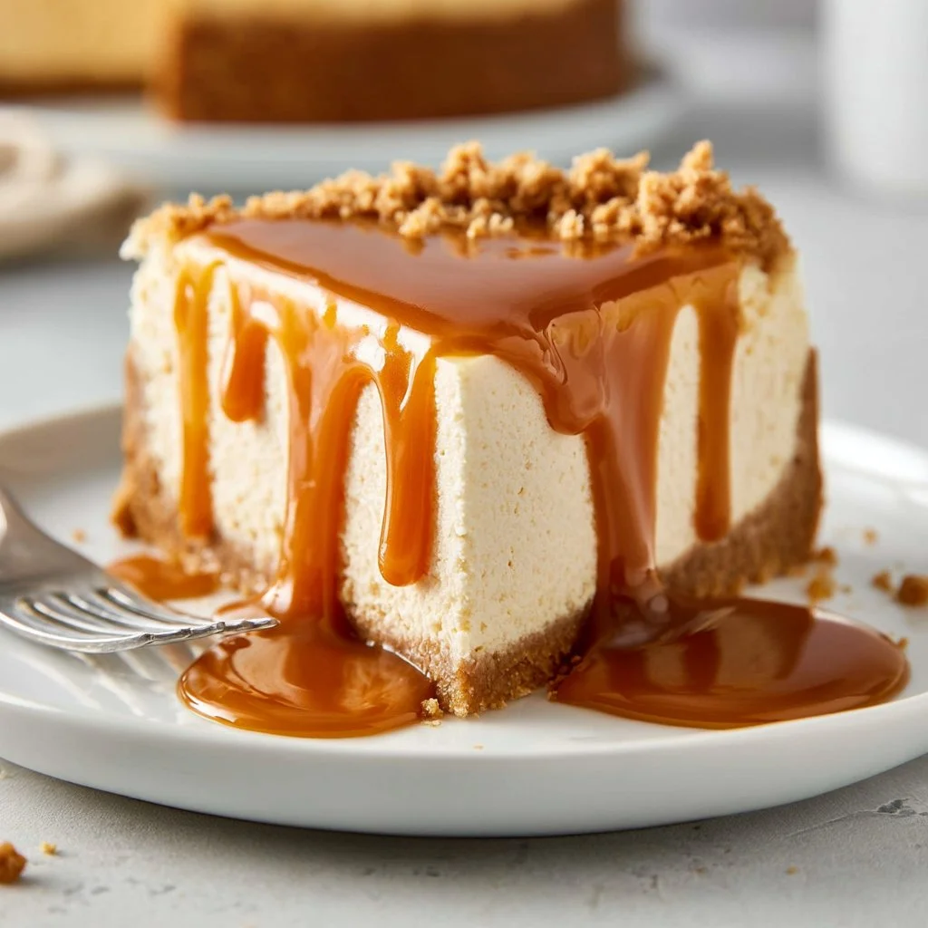 Caramel Drip Cheesecake