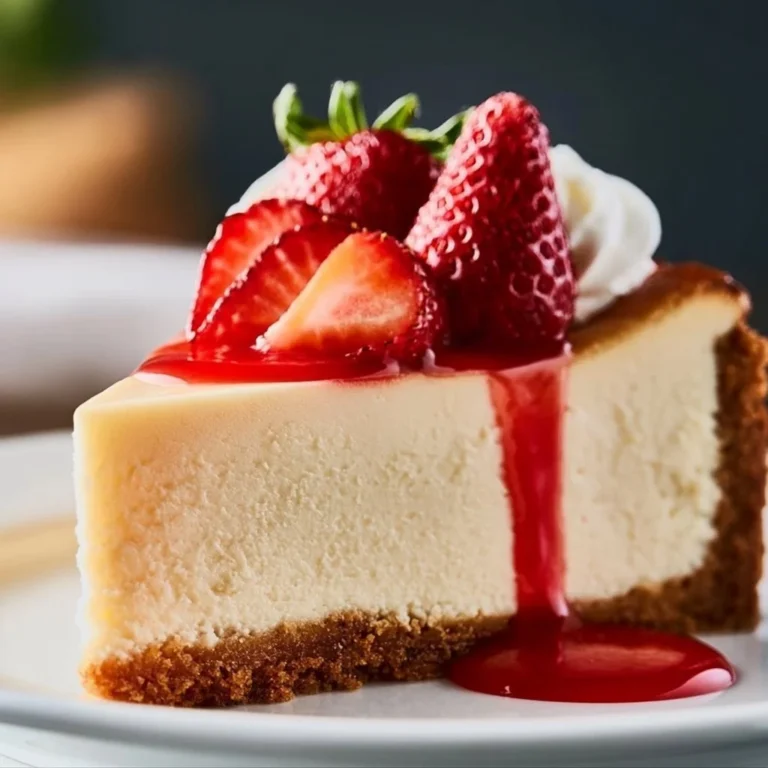 Delicious slice of cheesecake from Cheesecake Factory garnished with berries