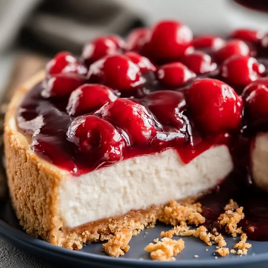 Cherry Cheese Torte | Cherry Cheese Cake Recipe, Cherry Cheesecake Recipe, Homemade Cherry Cheesecake
