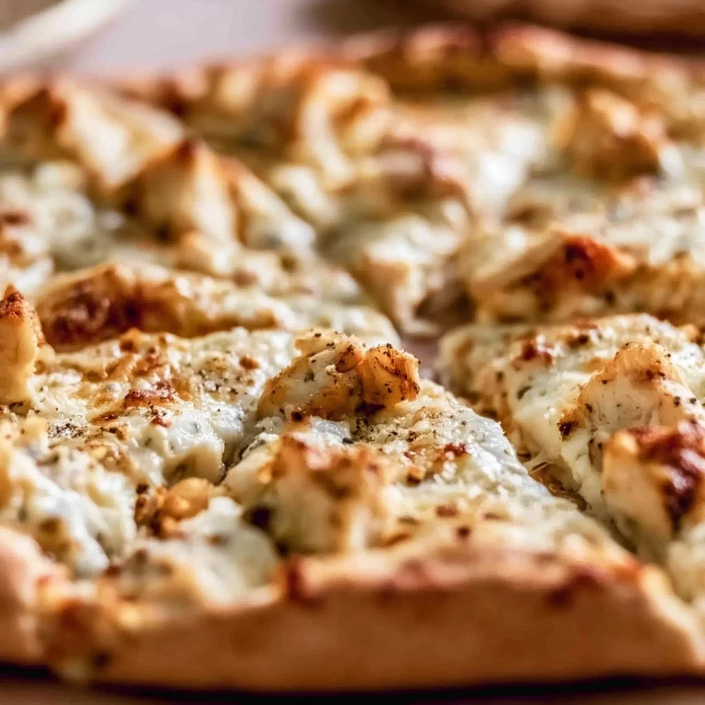 Chicken Alfredo Pizza
