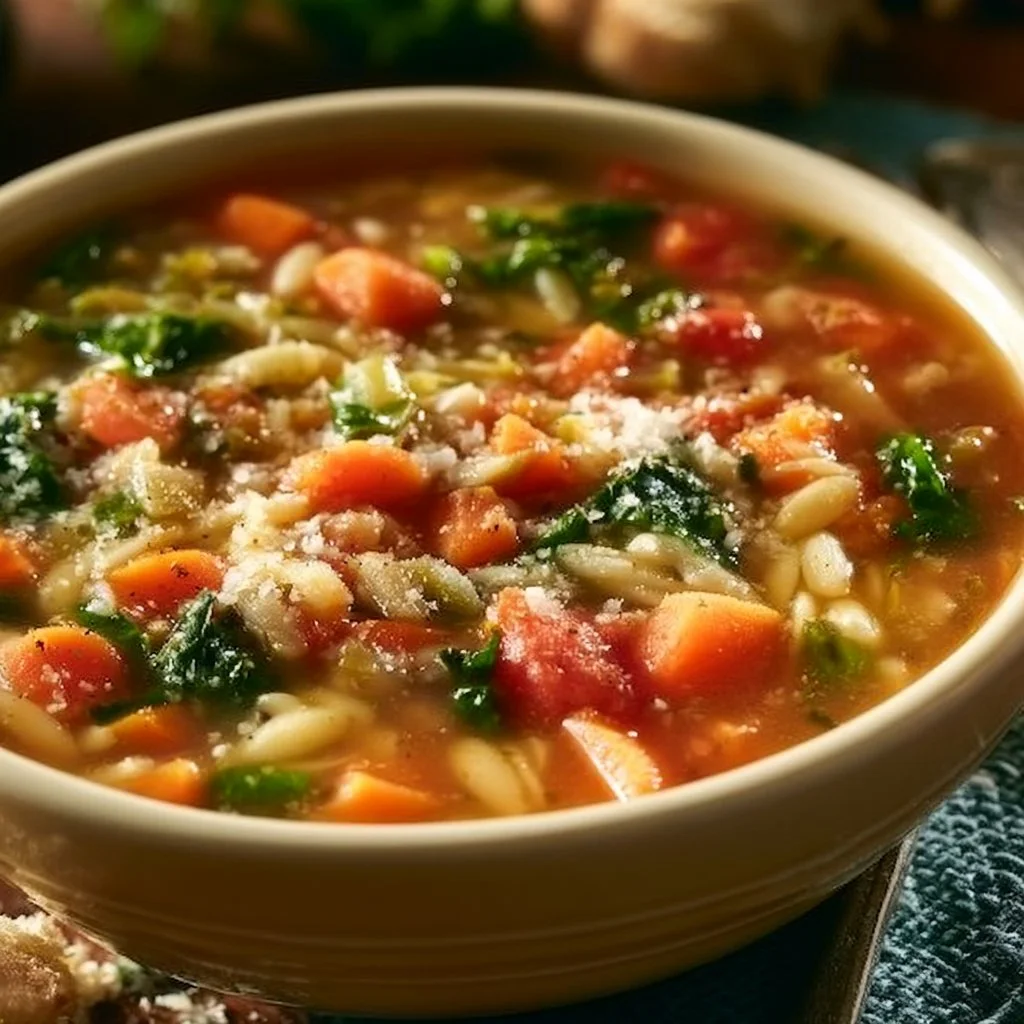 Cozy Vegetable Orzo Soup
