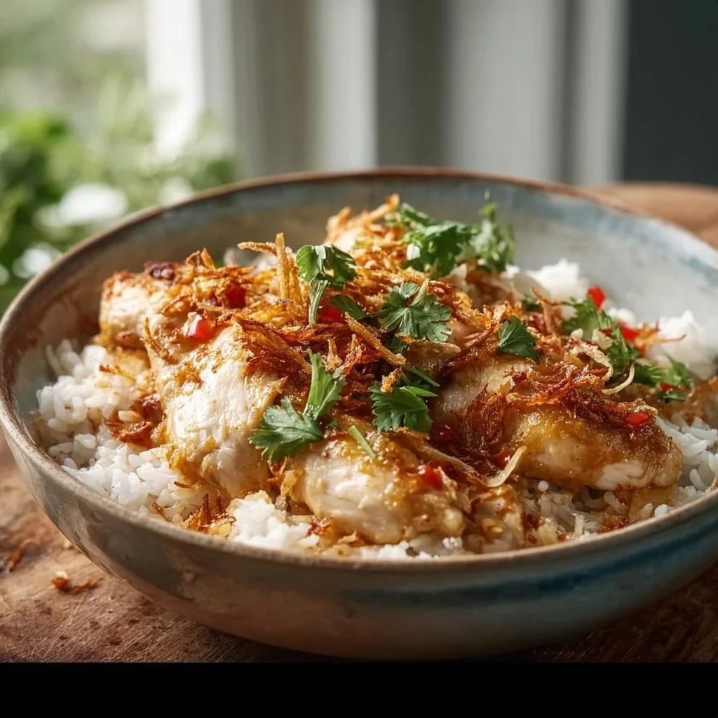 Creamy Coconut Chicken Rice Bowl