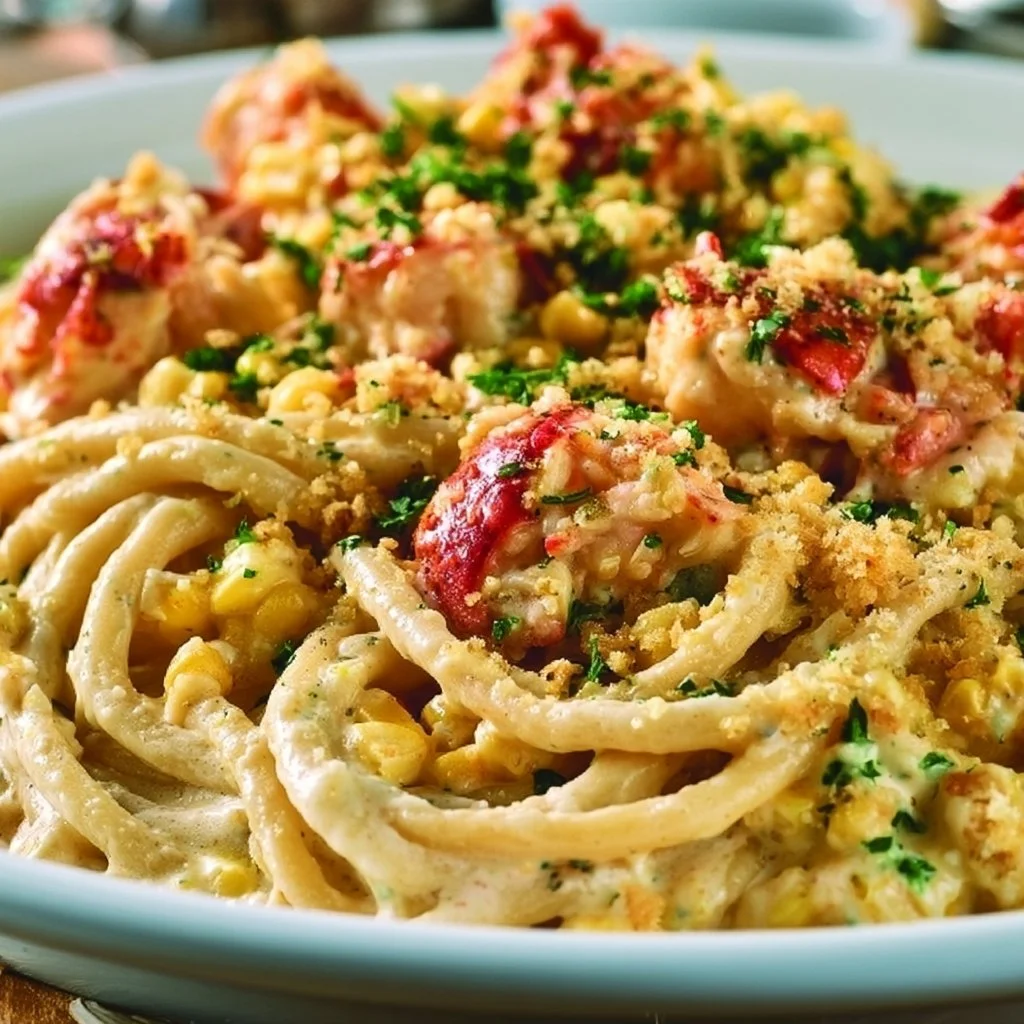 Creamy Lobster Pasta with Fresh Corn