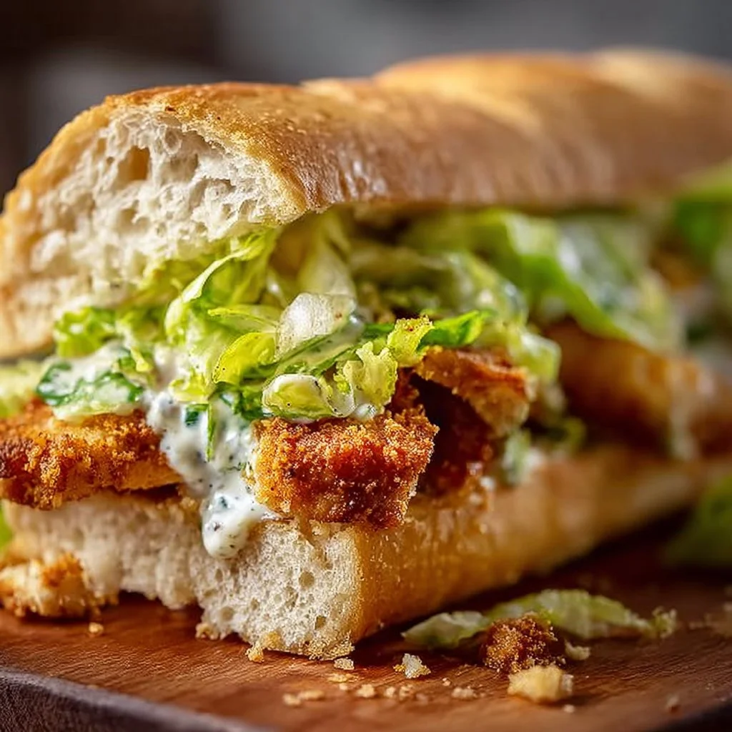 Crispy Chicken Caesar Sandwich