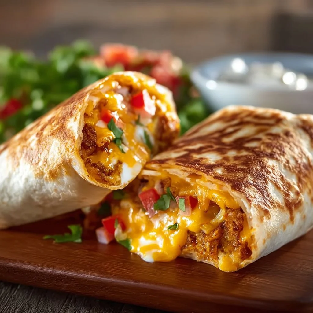 Crispy Grilled Cheese Burrito