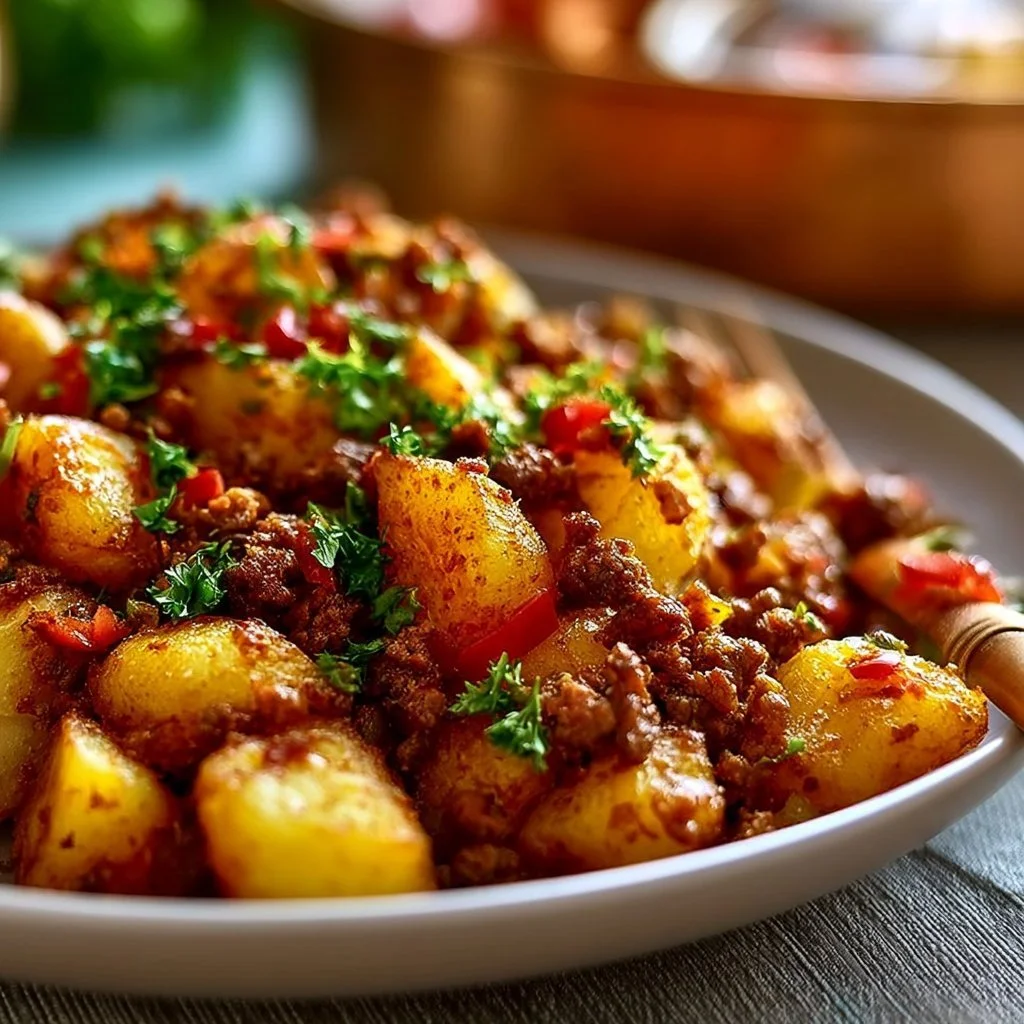 Crispy Ground Beef And Potatoes