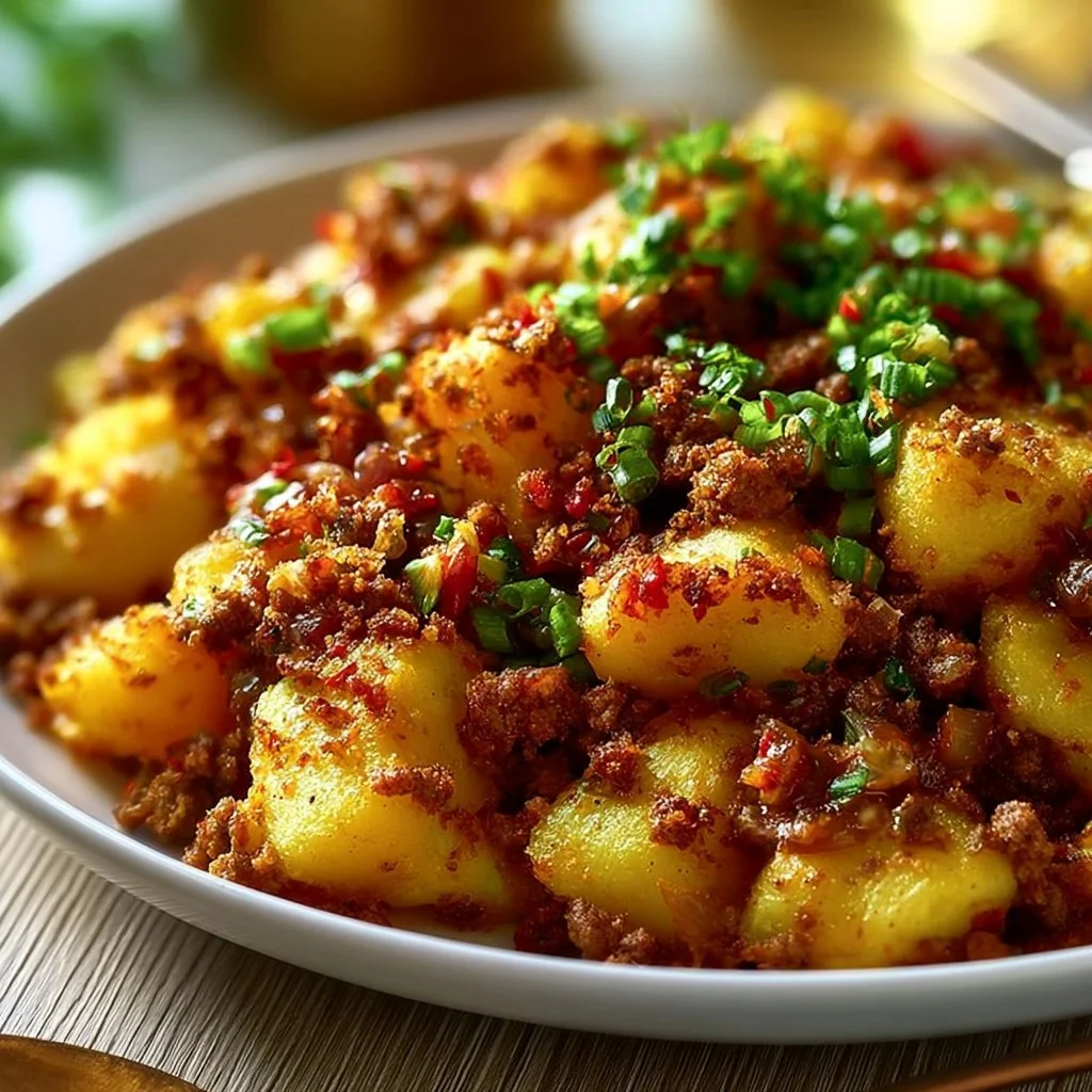 Crispy Ground Beef And Potatoes