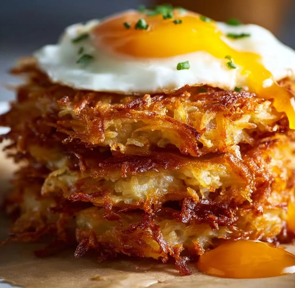 Crispy Hash Browns Breakfast Stacks