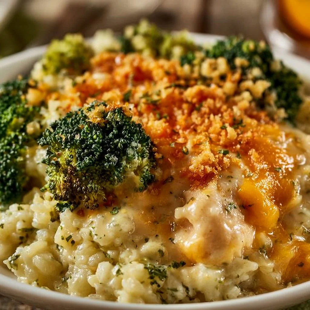 Crockpot Broccoli Cheddar Chicken and Rice