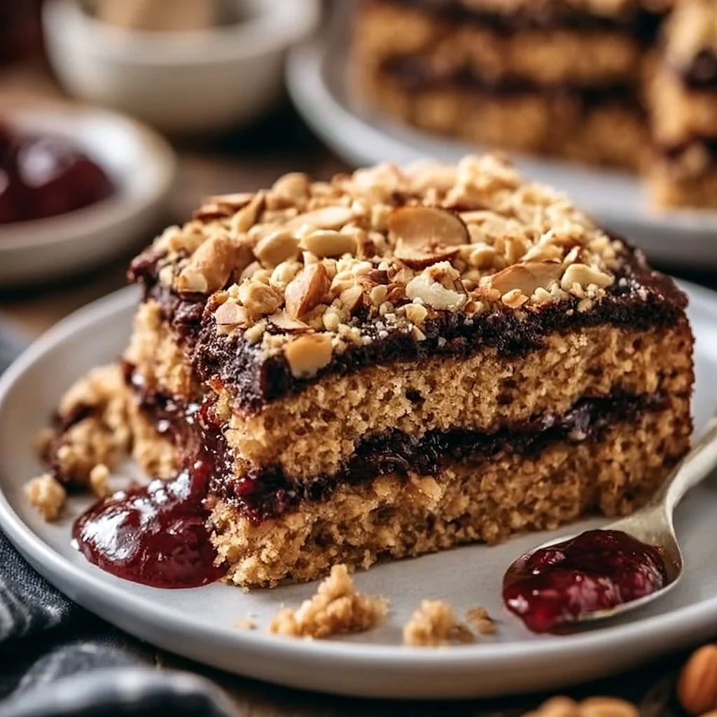 Dark Chocolate Almond Layer Cake
