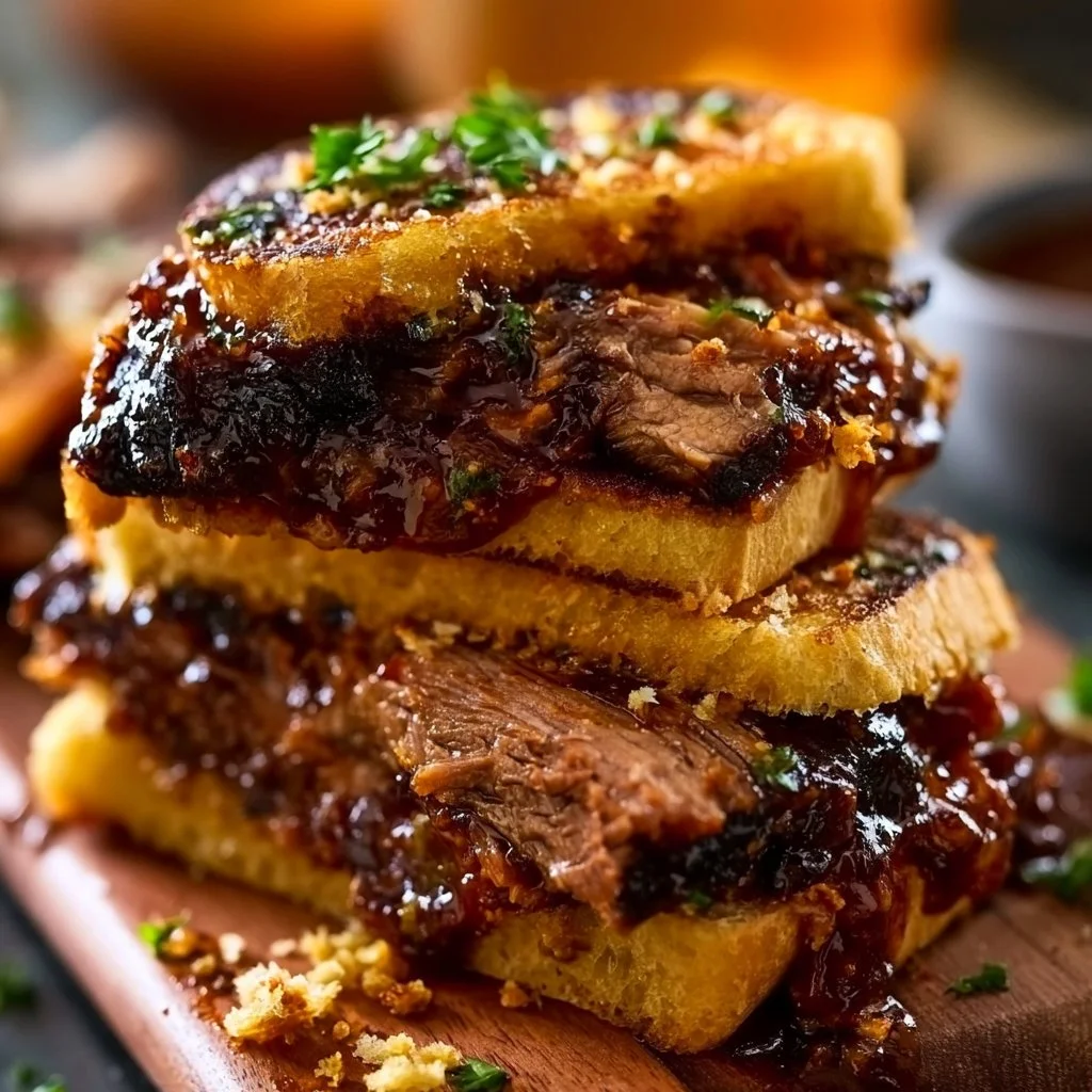 Easy BBQ Brisket Melts