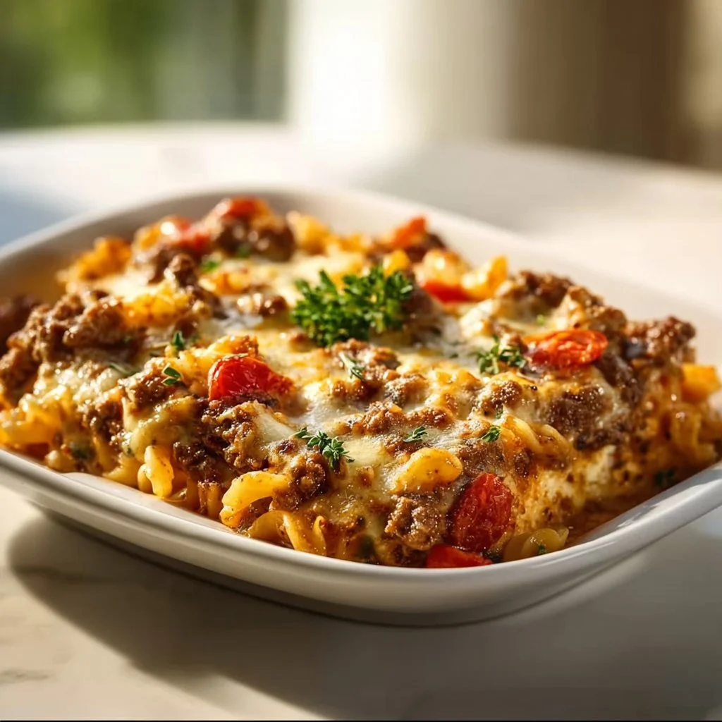 Easy Beef Lombardi Casserole