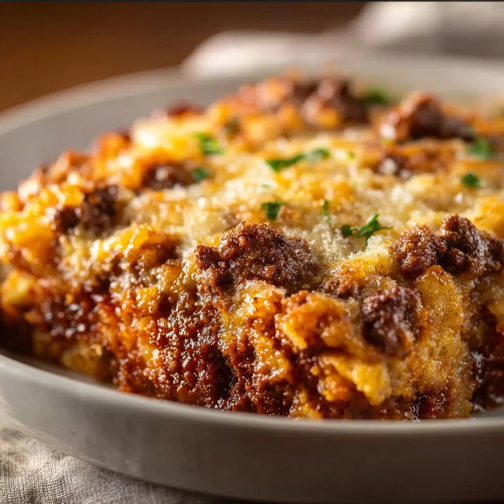 Easy Beef Lombardi Casserole
