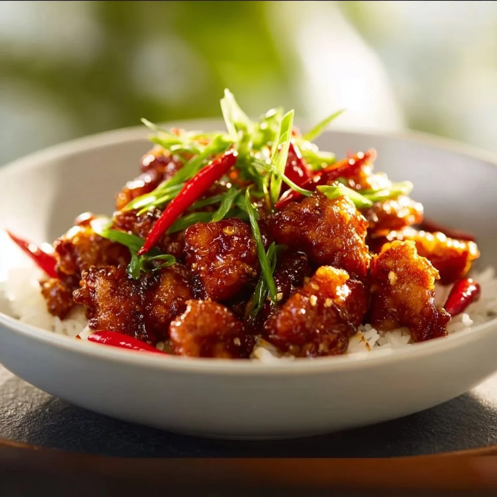 Delicious Firecracker Chicken with vibrant spices and crispy texture