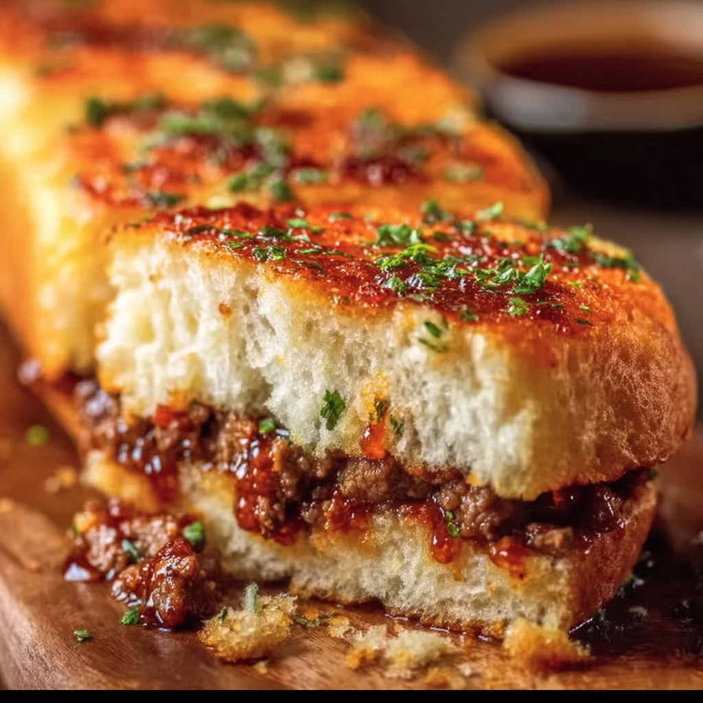 Fluffy Pan Bread with Beef