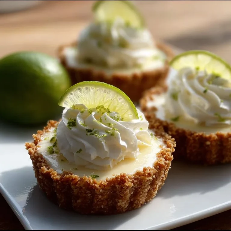 Delicious frozen mini key lime pies ready to be enjoyed