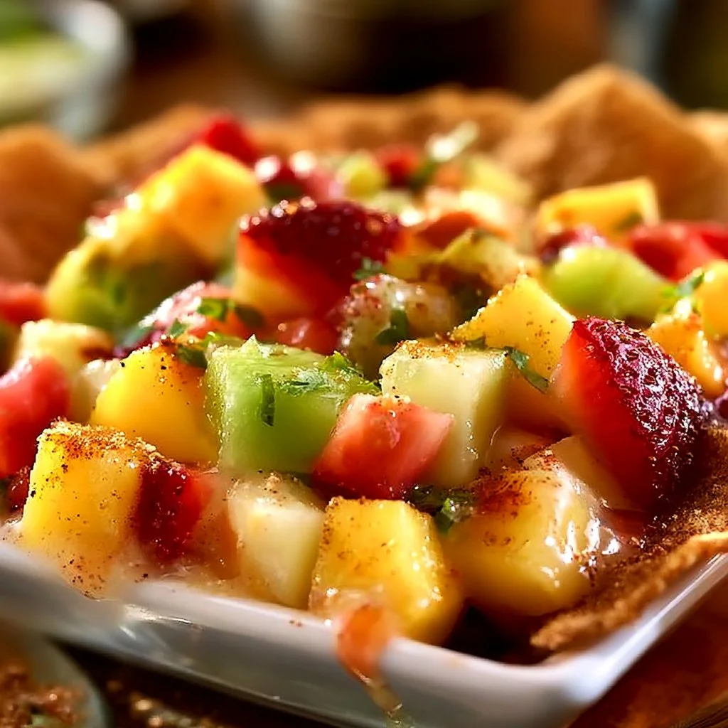 Fruit Salsa with Cinnamon Chips